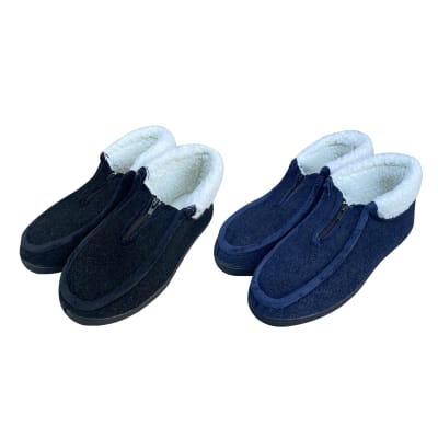 PANTUFLA DE HOMBRE CON CIERRE LISO CHIPORRO TALLA 40-45 | 48 UNID3