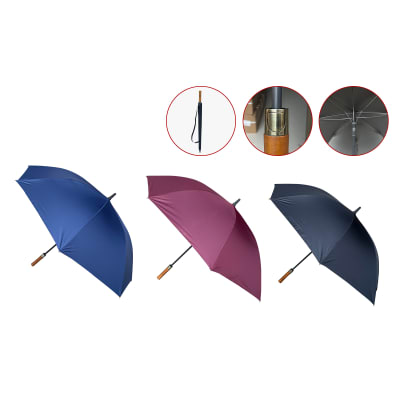 PARAGUAS PLEGABLE COLOR LISO FONDO NEGRO 70CM | 48 UNID1