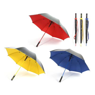 PARAGUAS COLGADOR LISO FONDO NEGRO 70CM | 48 UNID1