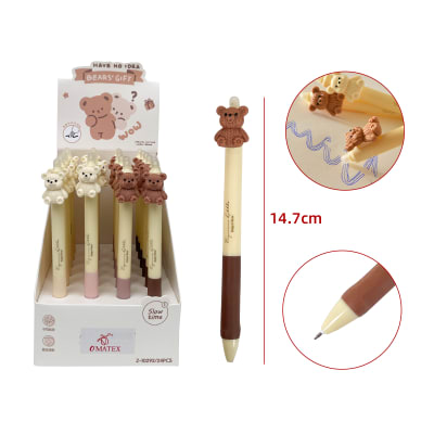 LAPIZ BORRABLE DISEÑO OSITO 14.7CM1