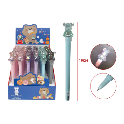 LAPIZ CON LUZ OSITO 19CM1