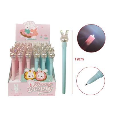 LAPIZ CON LUZ CONEJO 19CM1