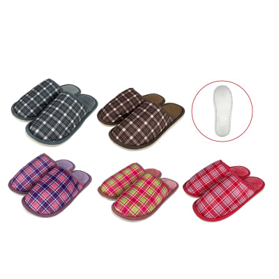 PANTUFLA ADULTO UNISEX CUADROS 36/37-38/39-40/41-42/43-44/45-46/471