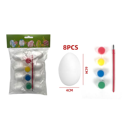 SET DE HUEVOS DE PASCUA PARA COLORES 8PCS 6X4CM1