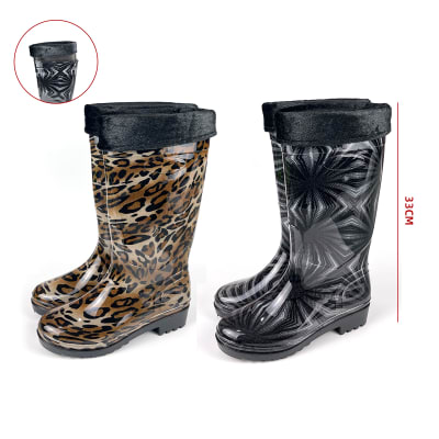 BOTAS DE AGUA ADULTO CON DISEÑO TALLA 35/36-40/41 33CM1