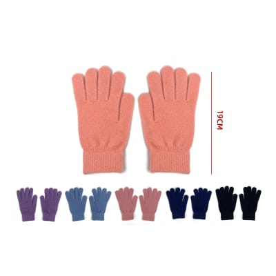 GUANTE DE LANA TACTIL LISO 19CM 1