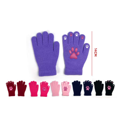 GUANTE LANA ESTAMPADO GARRA DE GOMA 14CM1