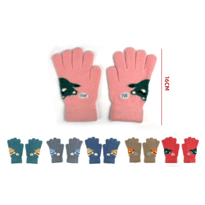 GUANTE LANA DISEÑO OSO 16CM1