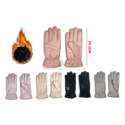 GUANTE MUJER POLAR FORRADO TACTIL 24.5x9CM | venta desde 12 unidades1
