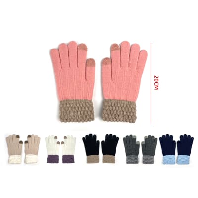 GUANTE DE LANA TACTIL PARA MUJER  20CM 1