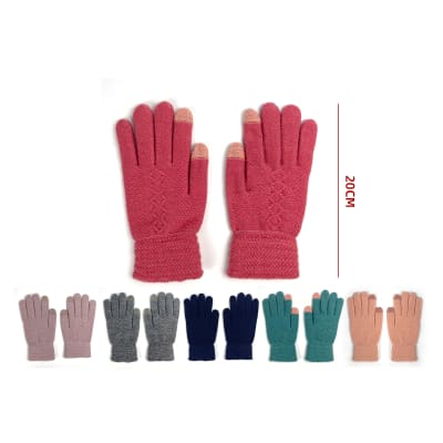 GUANTE PARA MUJER DE LANA TACTIL  20CM 1