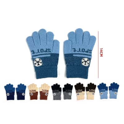 GUANTE DE LANA ESTAMPADO DISEÑO BALON 14CM
1