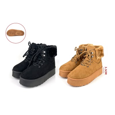 BOTIN CORDON CON CUELLO PELUDO T.36-411