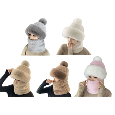 GORRO CON CUELLO ADULTO PELUDO 35X34CM1