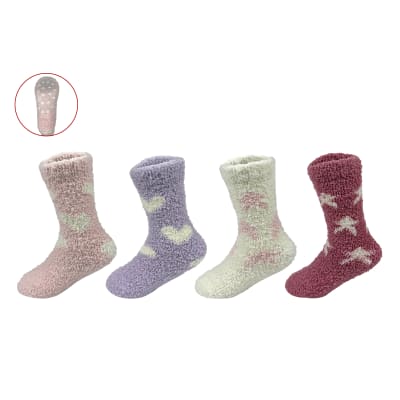 CALCETIN BEBA PLUSH CAÑA LARGA ANTIDESLIZANTE 9-18M1