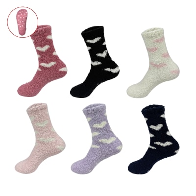 CALCETIN NIÑA PLUSH CAÑA LARGA ANTIDESLIZANTE 3-6 AÑOS1