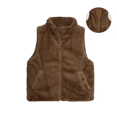 CHALECO PLUMADA CON CIERRE - TALLAS S/M/L/XL1