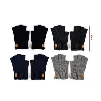 GUANTE ADULTO SIN DEDOS 16CM1