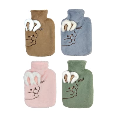 GUATERO CON FUNDA DE PLUSH DISEÑO CONEJO 1100ML1