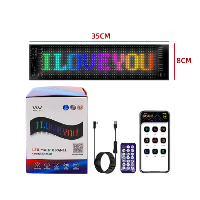 CINTA LED PUBLICITARIA FLEXIBLE  RESOLUCION:64X16 PIXELES/TAMAÑO 35X8CM1