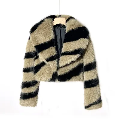 CHAQUETA PELUDA  CORTA MUJER  1200G1
