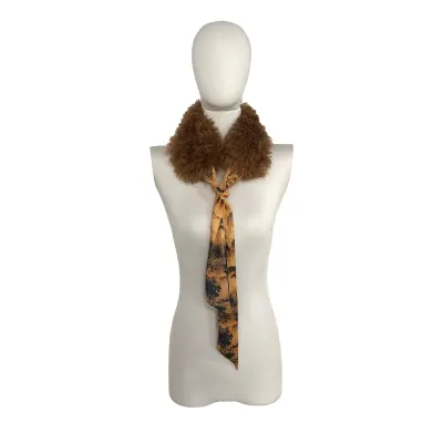 CUELLO PELUDO  LAZO SATIN 10X50CM | venta por mayor1