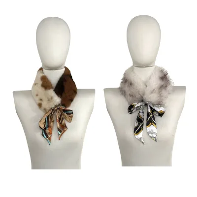 CUELLO PELUDO  LAZO SATIN 10X50CM1