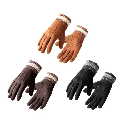 GUANTE CON PUÑO TEJIDO DECORATIVO 25.5*11CM1