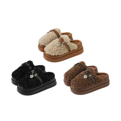 PANTUFLA ADULTO PELUDA CRESPA 36-411