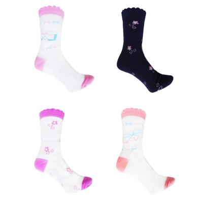 CALCETINES DE NIÑA CORTE BAJO LOVE TALLA 4 | 12 UNID1