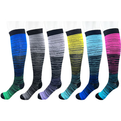 CALCETINES DE COMPRESION PARA VARICES JASPEADO | 12 UNID1