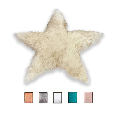 ALFOMBRA PELUDA ESTRELLA COLORES SURTIDOS 80X80CM | 6 UNID1