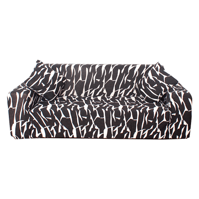 CUBRE SOFÁ FONDO BLANCO/NEGRO 1 CUERPO 90X140 | 6 UNID1