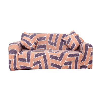 CUBRE SOFÁ CON DISEÑO COLOR CAFÉ 4 CUERPO 230X300CM | 6 UNID1