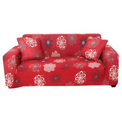 CUBRE SOFÁ FONDO BURDEO DISEÑO FLORES 4 CUERPOS 230X300CM | 6 UNID1