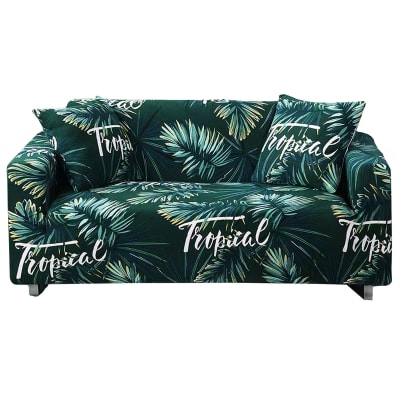 FUNDA DE SOFA HOJAS TROPICAL 190X230CM | 6 UNID1