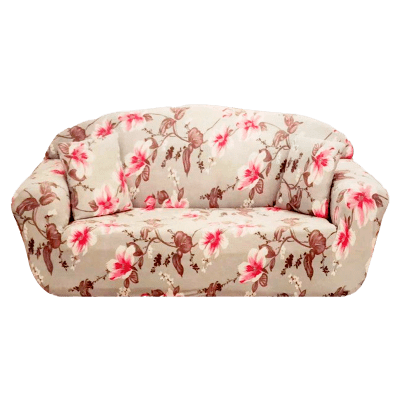 CUBRE SOFÁ FONDO LISO FLORE 3 CUERPOS 190X230CM | 6 UNID1