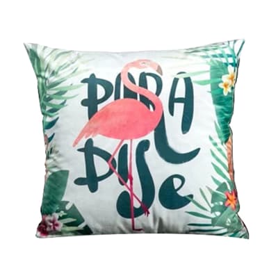 COJIN DECORATIVO ESTAMPADO FLAMENCO PARADISE 43X43CM | 6 UNID1