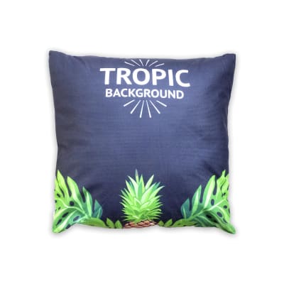 COJIN DECORATIVO ESTAMPADO TROPIC BACKGROUND 43X43CM | 6 UNID1