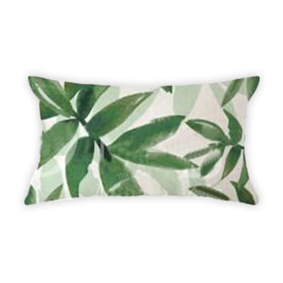 COJIN DECORATIVO ESTAMPADO HOJA VERDE 43X43CM | 6 UNID1