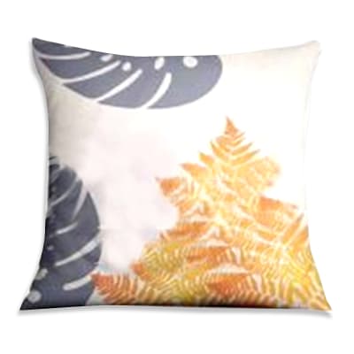 COJIN DECORATIVO ESTAMPADO HOJAS OTOÑO 43X43CM | 6 UNID1