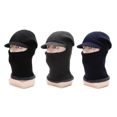 GORRO DE ADULTO PASAMONTAÑA COMPLETO DOBLE CAPA  21X29CM | 12 UNID1