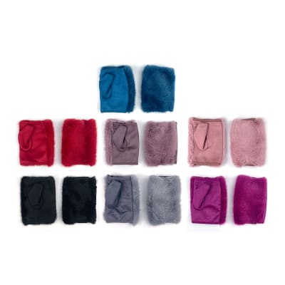 GUANTES DE MUJER SIN DEDOS PLUSH | 12 UNID1