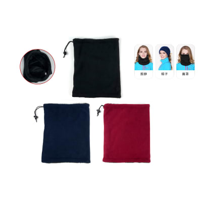 CUELLO DE ADULTO LISO AJUSTABLE DOBLE CAPA POLAR | 12 UNID1