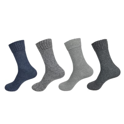 CALCETINES DE HOMBRE LARGO JASPEADO ALGODÓN TALLA 40-44 | 12 UNID1