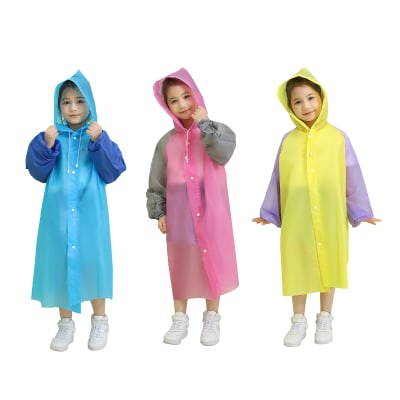 PONCHO IMPERMEABLE INFANTIL UNISEX PARA 5-10 AÑOS1