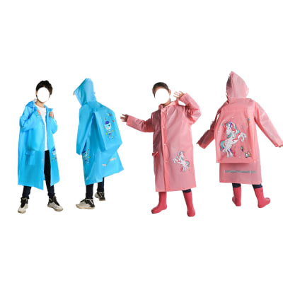 PONCHO IMPERMEABLE INFANTIL UNISEX DISEÑO M-3XL1