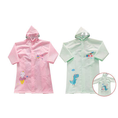 PONCHO IMPERMEABLE INFANTIL UNISEX DISEÑO DINOSAURIO 2XL-4XL4