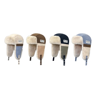 GORRO CON FORRO PELUDO CON OREJERAS LISO 58CM1