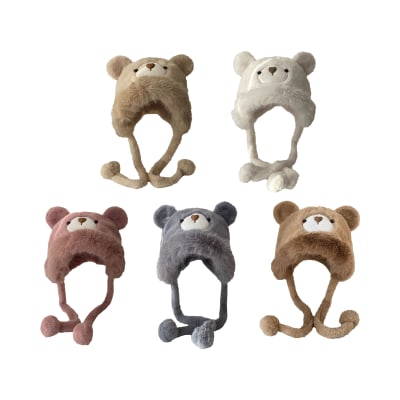 GORRO DISEÑO OSO CON AMARRAS 58CM1